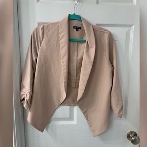 Lightweight blush blazer